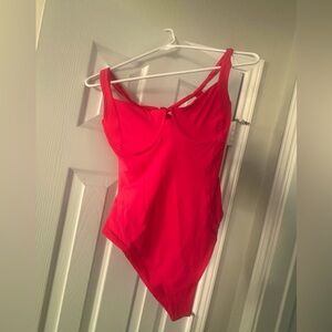 L*Space Ribbed Kendal One Piece, Size Large, Hot Cherry
New, no tags